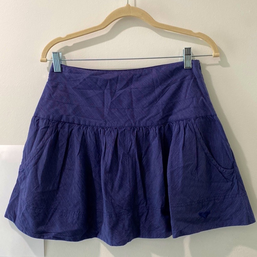 Roxy Lined Skater Mini Skirt (M)